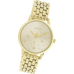 Oozoo Damen Armbanduhr Timepieces C11028 Analog Edelstahl gold UOC11028