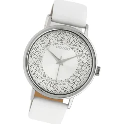 Oozoo Damen Armbanduhr Timepieces C10575 Analog Leder weiß UOC10575