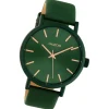 Oozoo Damen Armbanduhr Timepieces Analog Leder grün UOC10453