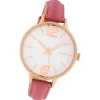 Oozoo Damen Armbanduhr Timepieces Analog Leder pink UOC10456