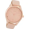 Oozoo Damen Armbanduhr Timepieces Analog Leder rosa UOC9686A