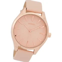 Oozoo Damen Armbanduhr Timepieces Analog Leder rosa UOC9686A