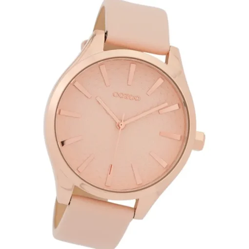 Oozoo Damen Armbanduhr Timepieces Analog Leder rosa UOC9686A