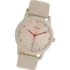 Oozoo Damen Armbanduhr Timepieces Analog Leder taupe grau UOC11170