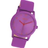 Oozoo Damen Armbanduhr Timepieces Analog Leder lila UOC11173