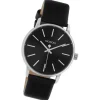 Oozoo Damen Armbanduhr Timepieces Analog Leder schwarz UOC10724