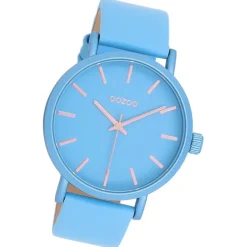 Oozoo Damen Armbanduhr Timepieces Analog Leder blau UOC11176