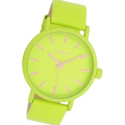 Oozoo Damen Armbanduhr Timepieces Analog Leder grün UOC11177