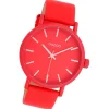 Oozoo Damen Armbanduhr Timepieces Analog Leder rot UOC11179