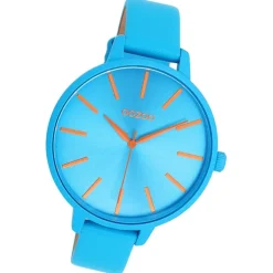 Oozoo Damen Armbanduhr Timepieces Analog Leder blau UOC11182