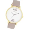 Oozoo Damen Armbanduhr Timepieces Analog Leder taupe braun UOC11236