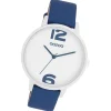 Oozoo Damen Armbanduhr Timepieces Analog Leder blau UOC11238