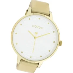Oozoo Damen Armbanduhr Timepieces C11035 Analog Leder gold UOC11035