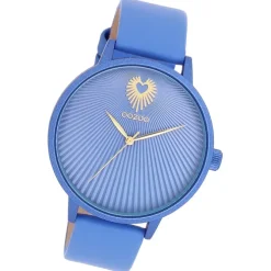 Oozoo Damen Armbanduhr Timepieces Analog Leder blau UOC11246