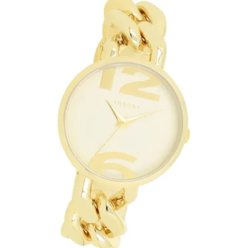 Oozoo Damen Armbanduhr Timepieces Analog Metall gold UOC11263