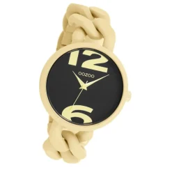 Oozoo Damen Armbanduhr Timepieces Analog Kunststoff gold UOC11266