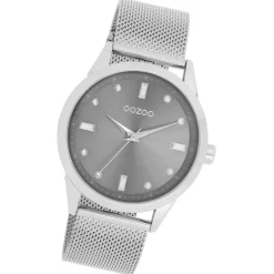 Oozoo Damen Armbanduhr Timepieces Analog Metall silber UOC11281
