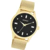 Oozoo Damen Armbanduhr Timepieces Analog Metall gold UOC11283