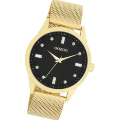 Oozoo Damen Armbanduhr Timepieces Analog Metall gold UOC11283