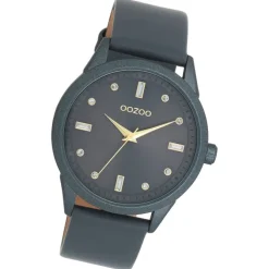 Oozoo Damen Armbanduhr Timepieces Analog Leder grau UOC11289