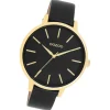 Oozoo Damen Armbanduhr Timepieces Analog Leder schwarz UOC11294