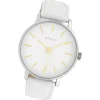 Oozoo Damen Armbanduhr Timepieces Analog Leder weiß UOC10040