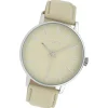 Oozoo Damen Armbanduhr Timepieces Analog Leder hellgrau UOC10041