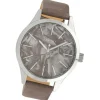 Oozoo Damen Armbanduhr Timepieces Analog Textil taupe UOC10073