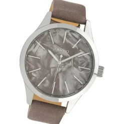 Oozoo Damen Armbanduhr Timepieces Analog Textil taupe UOC10073