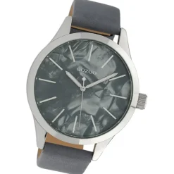 Oozoo Damen Armbanduhr Timepieces Analog Textil grau UOC10074