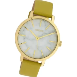Oozoo Damen Armbanduhr Timepieces Analog Leder gelb UOC10113