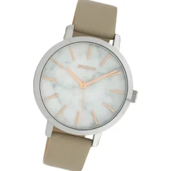 Oozoo Damen Armbanduhr Timepieces Analog Leder taupe hellbraun UOC10112