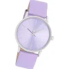 Oozoo Damen Armbanduhr Timepieces Analog Leder lila UOC11061