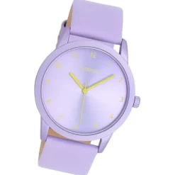 Oozoo Damen Armbanduhr Timepieces Analog Leder lila UOC11055