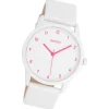 Oozoo Damen Armbanduhr Timepieces Analog Leder weiß UOC11057