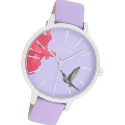 Oozoo Damen Armbanduhr Timepieces Analog Leder lila UOC11068