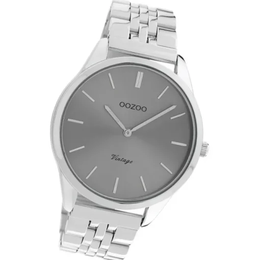 Oozoo Damen Armbanduhr Timepieces Analog Metall silber UOC9983A