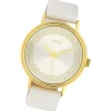 Oozoo Damen Armbanduhr Timepieces Analog Leder weiß UOC10095