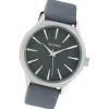 Oozoo Damen Armbanduhr Timepieces Analog Leder dunkelblau UOC10107