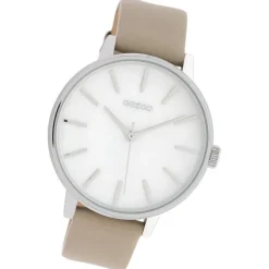 Oozoo Damen Armbanduhr Timepieces Analog Leder taupe UOC10118