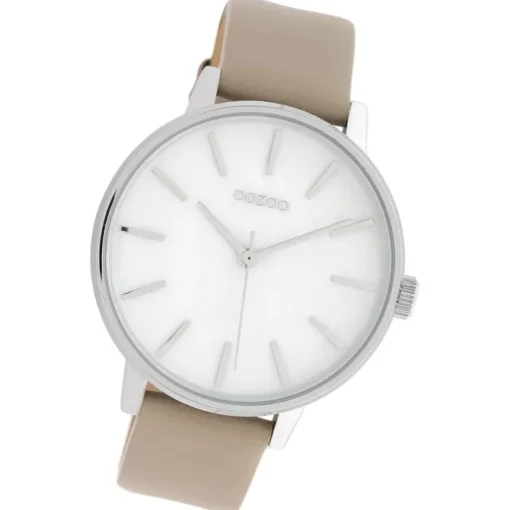 Oozoo Damen Armbanduhr Timepieces Analog Leder taupe UOC10118