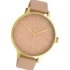 Oozoo Damen Armbanduhr Timepieces Analog Leder rosa UOC10121