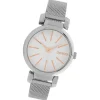Oozoo Damen Armbanduhr Timepieces Analog Metall silber UOC10128
