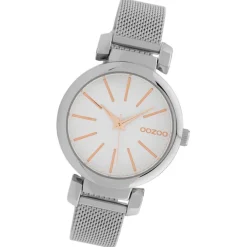 Oozoo Damen Armbanduhr Timepieces Analog Metall silber UOC10128