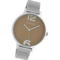 Oozoo Damen Armbanduhr Timepieces Analog Metall silber UOC10140