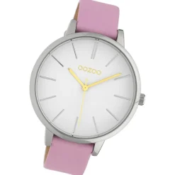 Oozoo Damen Armbanduhr Timepieces Analog Leder pink UOC10180