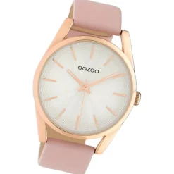Oozoo Damen Armbanduhr Timepieces Analog Leder pink UOC10221