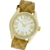 Oozoo Damen Armbanduhr Timepieces Analog Leder gelb mustard UOC10224