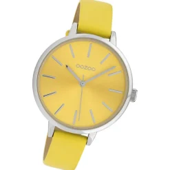 Oozoo Damen Armbanduhr Timepieces Analog Leder gelb UOC10256
