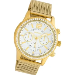 Oozoo Damen Armbanduhr Timepieces Analog Metall gold UOC10261